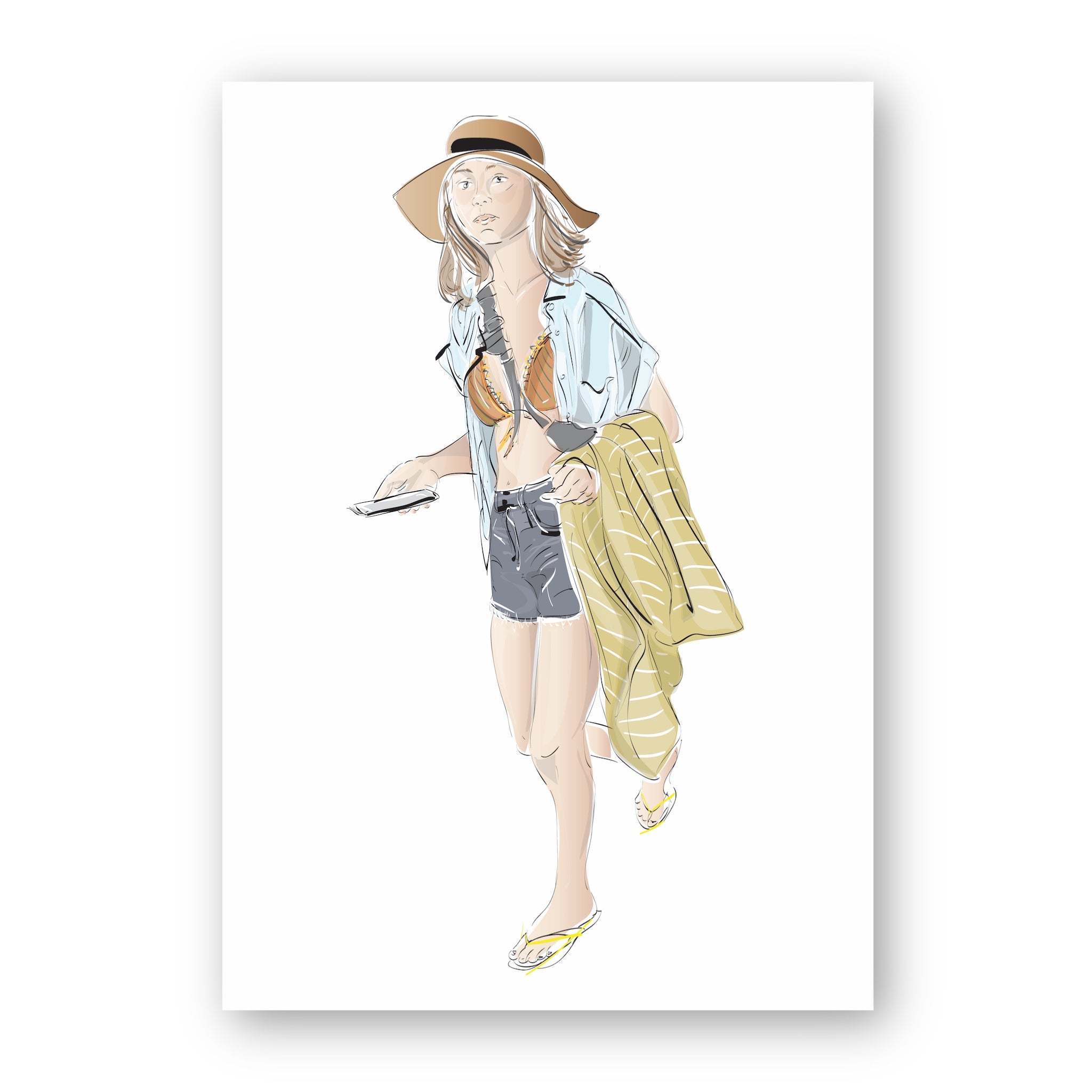 העירוניים - עם הגב לים - בחורה עם כובע ותודעה אופנתית מפותחת - ILANIT SHAMIA | HOME