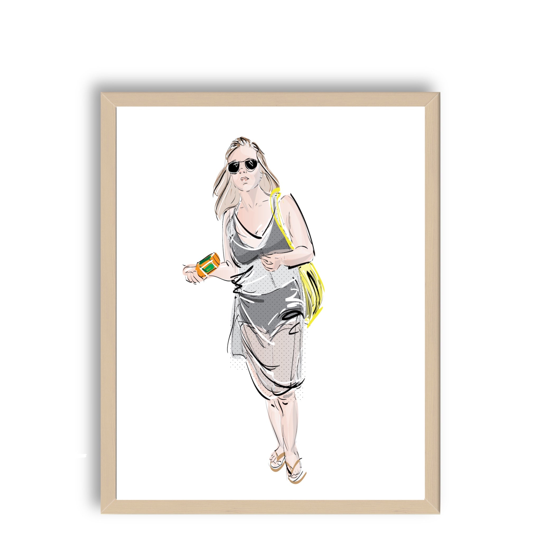 העירוניים - עם הגב לים - בחורה בשמלה שקופה מעל ביקיני מנערת בקבוק שתיה - ILANIT SHAMIA | HOME